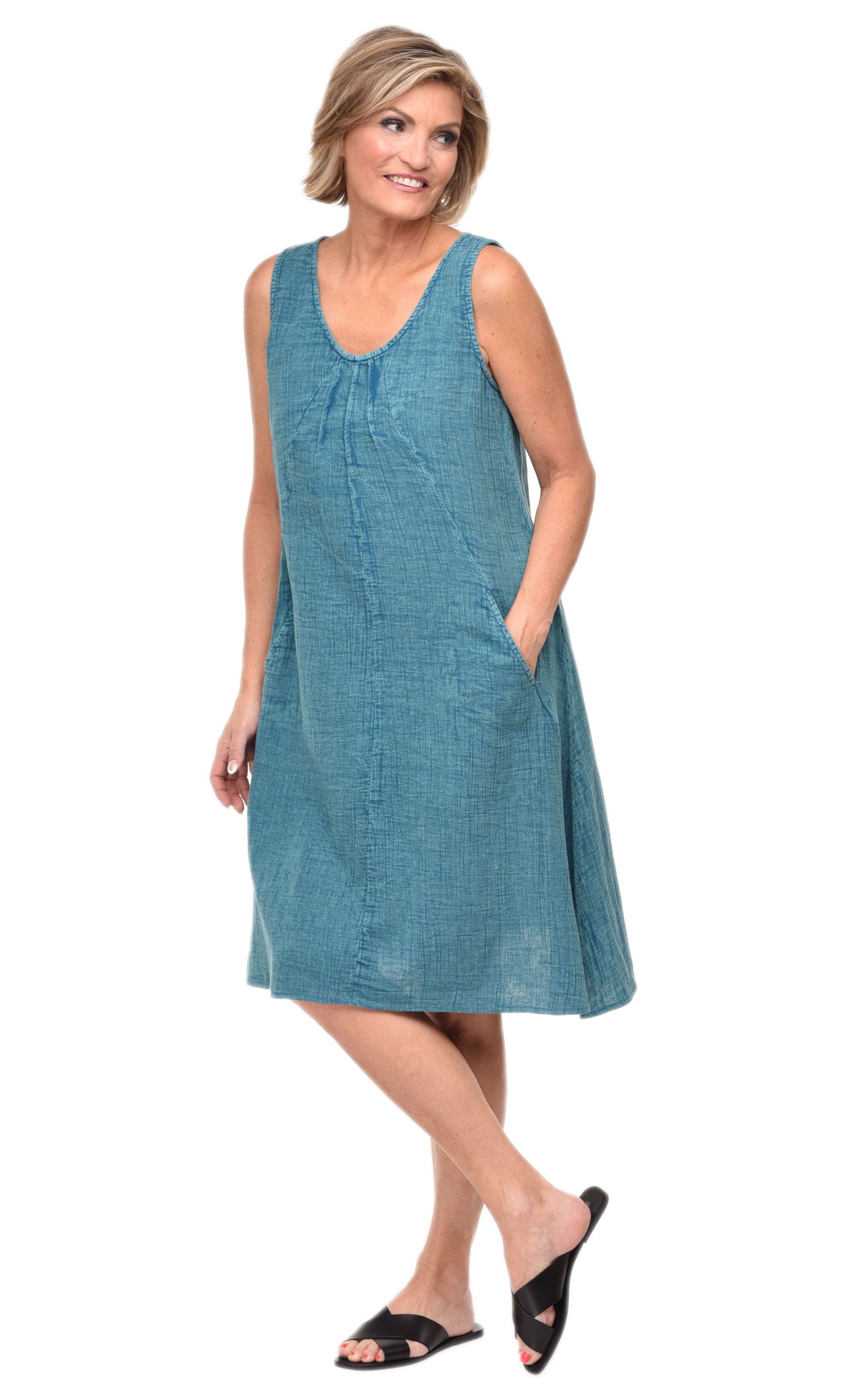 FINAL SALE VCG525 Fallon Dress in Teal*