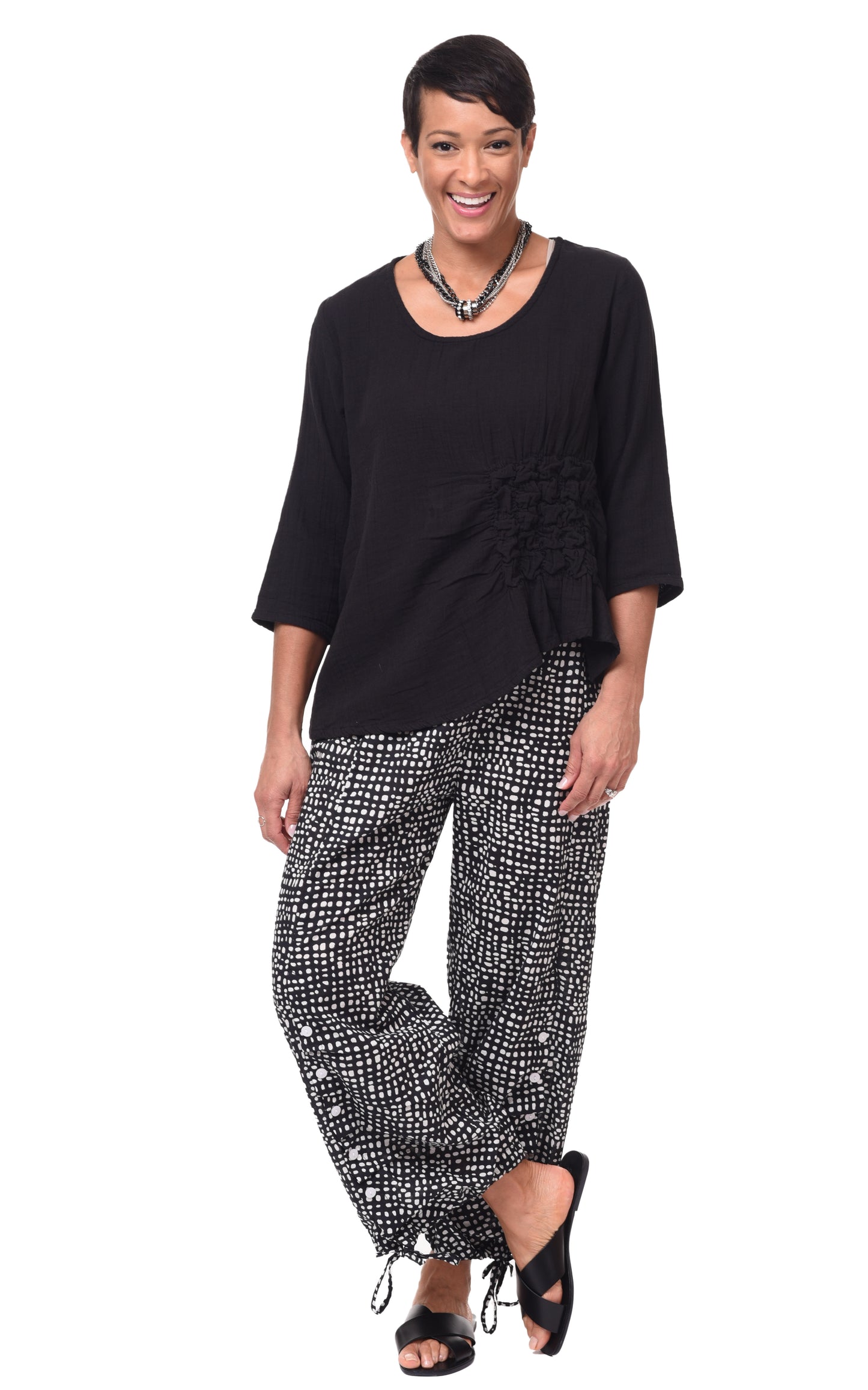 CV21 Scooter Pant in Black Dots*