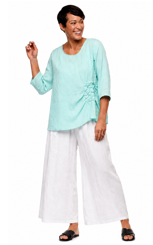 FINAL SALE VCG365 Olga Pullover in Aqua*