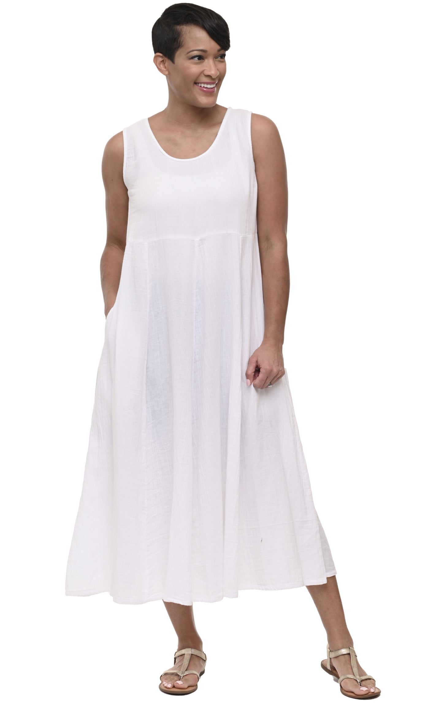 FINAL SALE VCG369 Amira Dress in White*