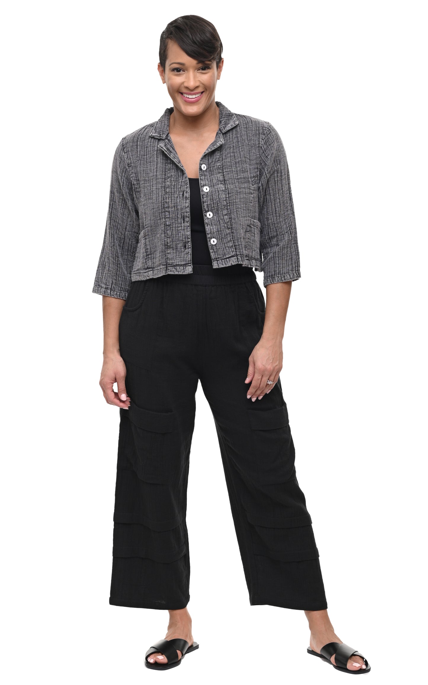 FINAL SALE VCG503 Parker Jacket Top in Rocky*