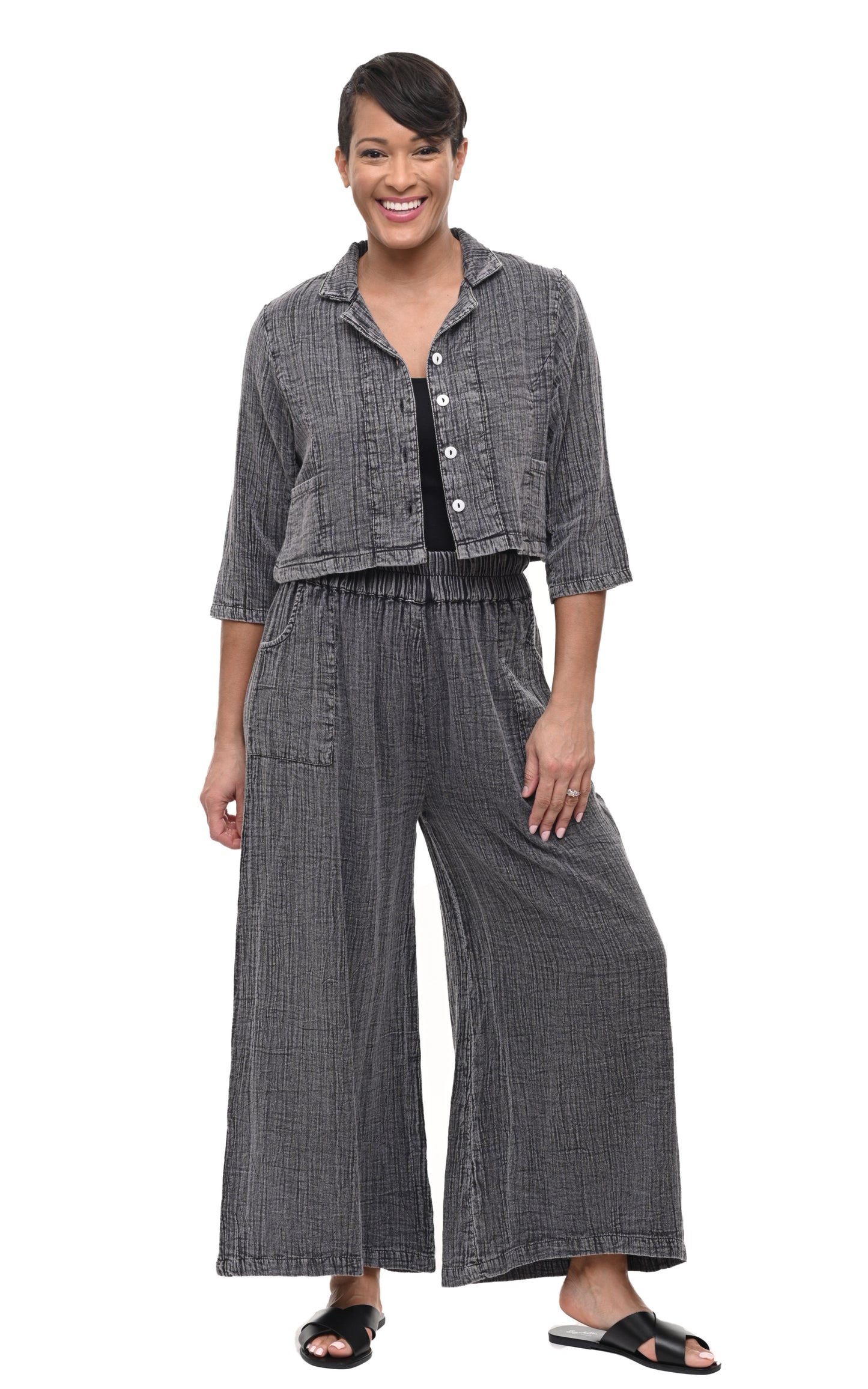 FINAL SALE VCG503 Parker Jacket Top in Rocky*