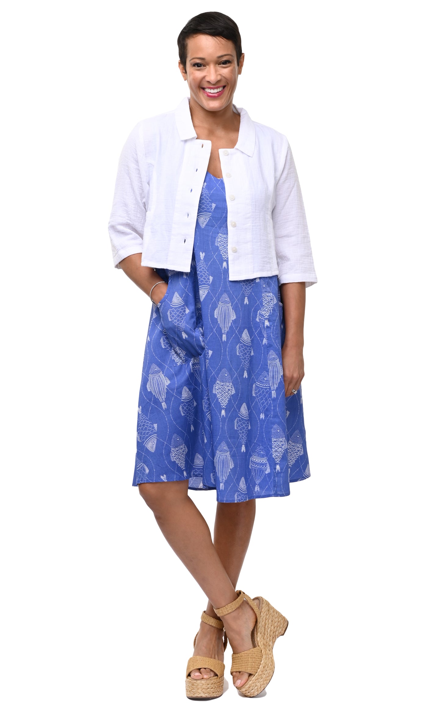 CV418 Myla Dress in Go Fish*