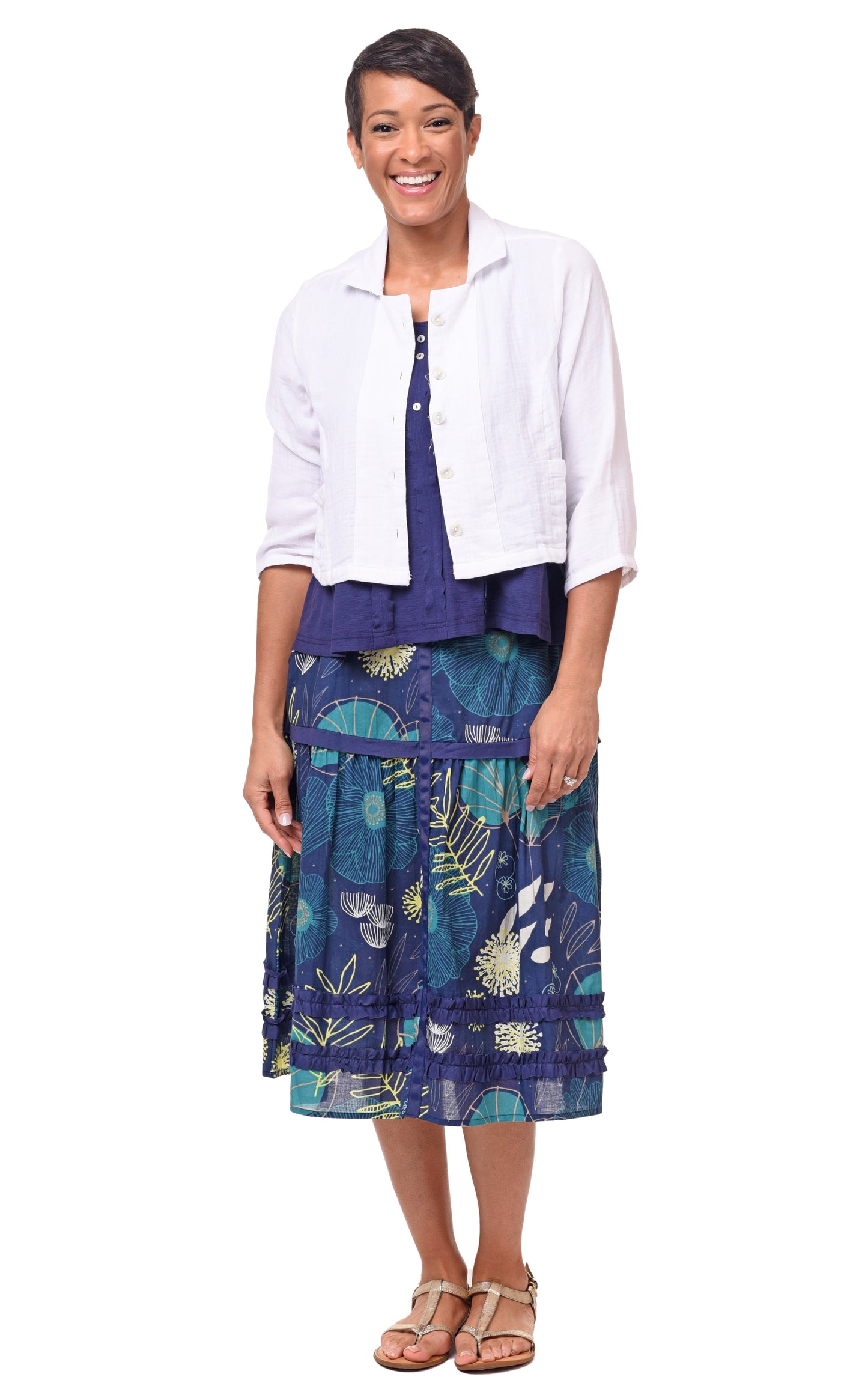 FINAL SALE CV1155 Garden Skirt in Portland Floral*