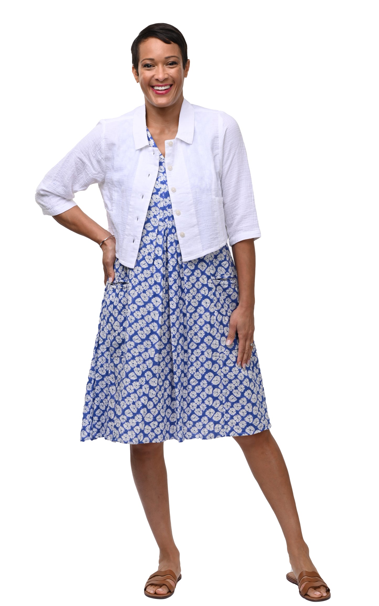 CV656  Poppie Dress in Sand Dollars*