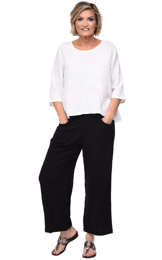 FINAL SALE VCG431 Adeline Pullover in White*