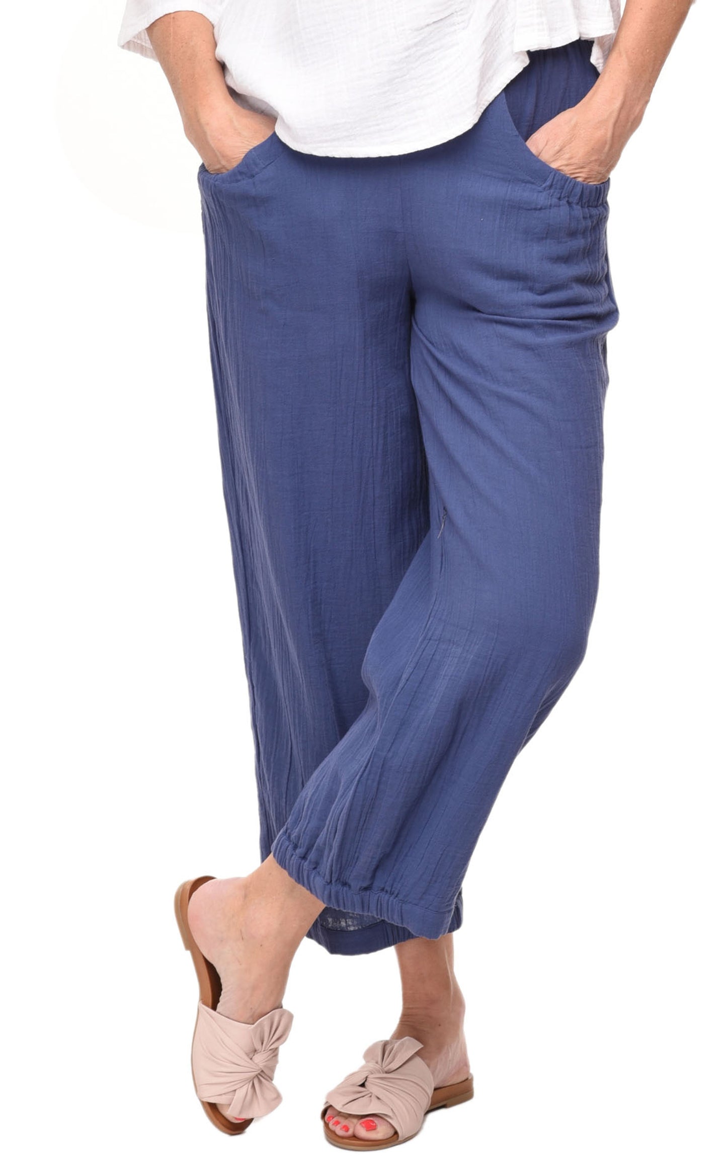 FINAL SALE VCG513 Katherine Pant in Steel Blue*
