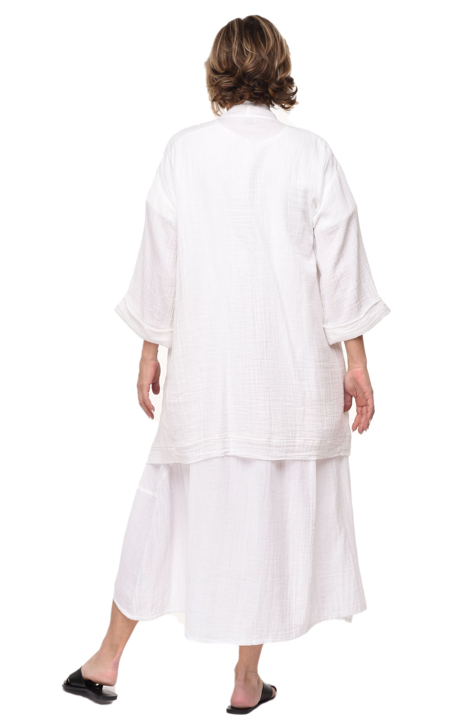 FINAL SALE VCG517 Cheyenne Jacket Top in White*