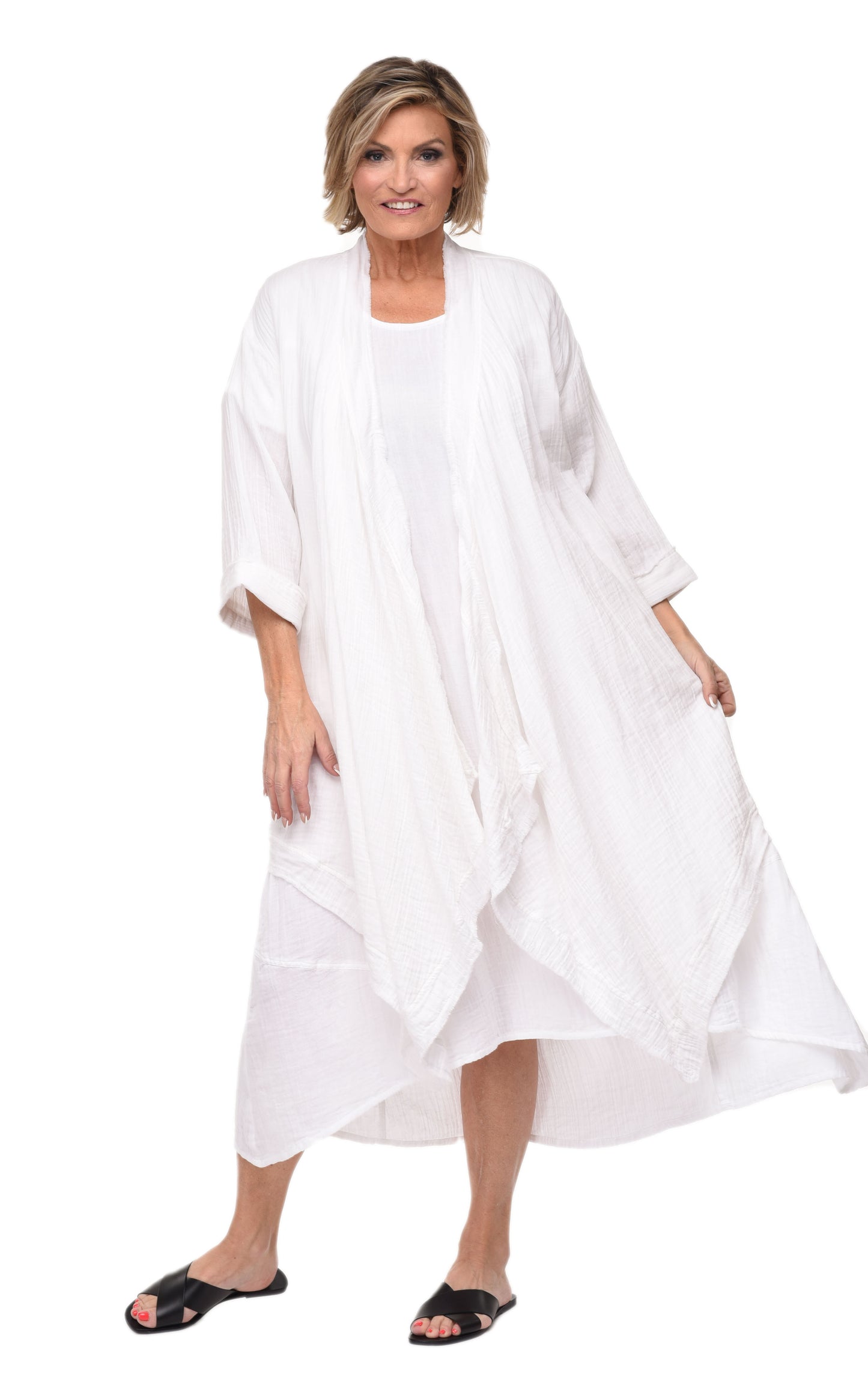 FINAL SALE VCG517 Cheyenne Jacket Top in White*