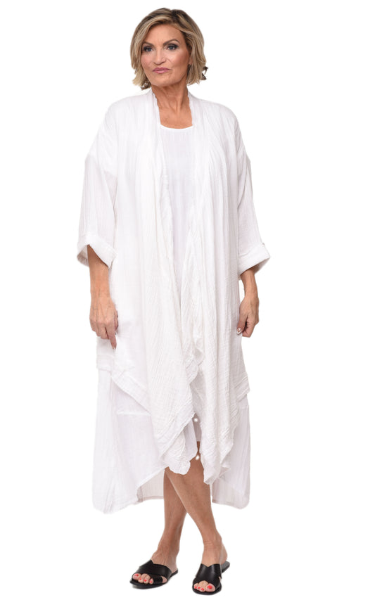 FINAL SALE VCG517 Cheyenne Jacket Top in White*