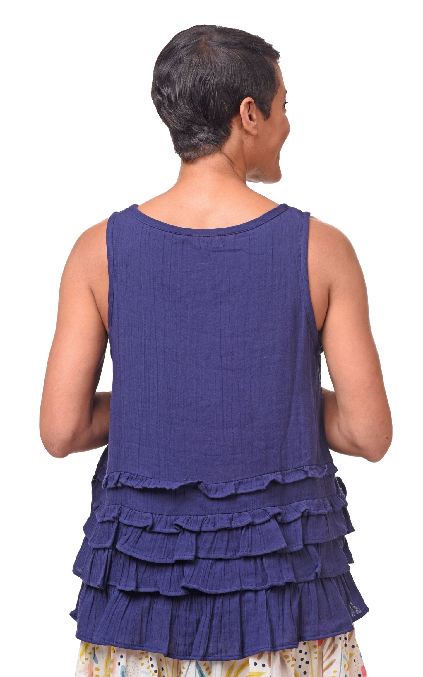FINAL SALE VCG648 Cara Tank in Navy*