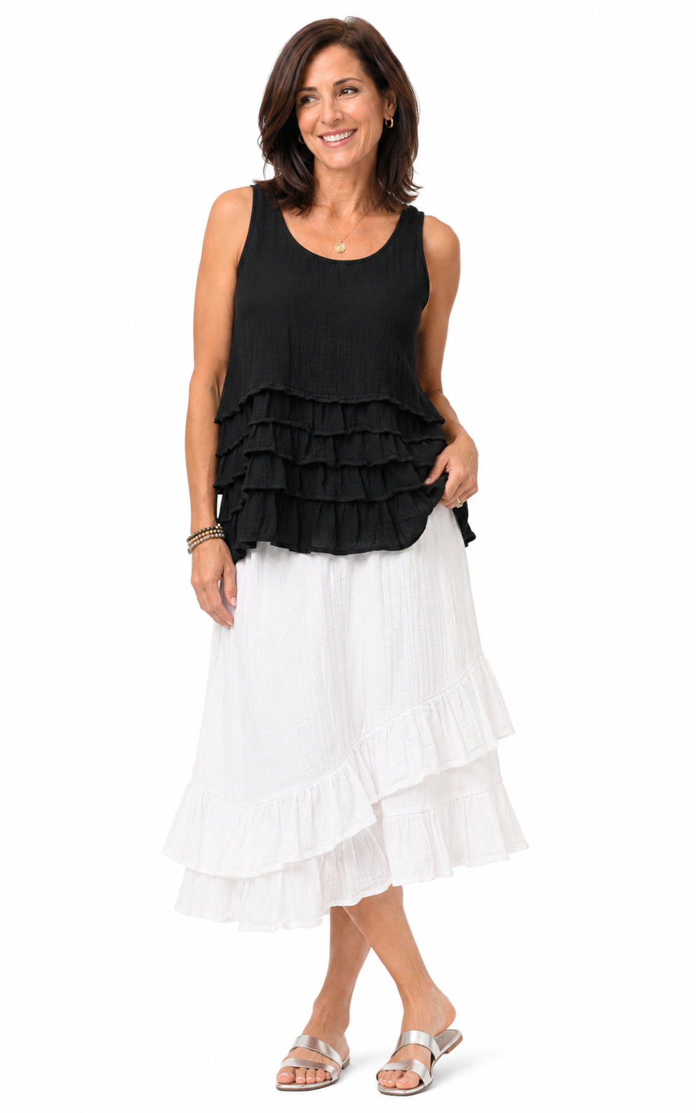 FINAL SALE VCG648 Cara Tank in Black*
