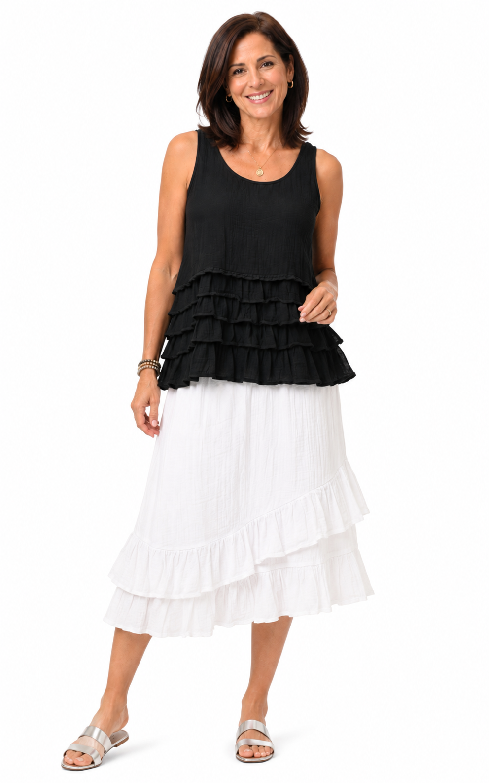 FINAL SALE VCG648 Cara Tank in Black*