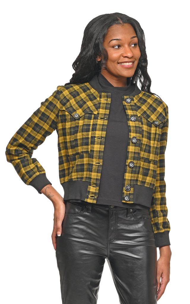CV1226 Bobbi Bomber Jacket in Edinburgh Flannel*
