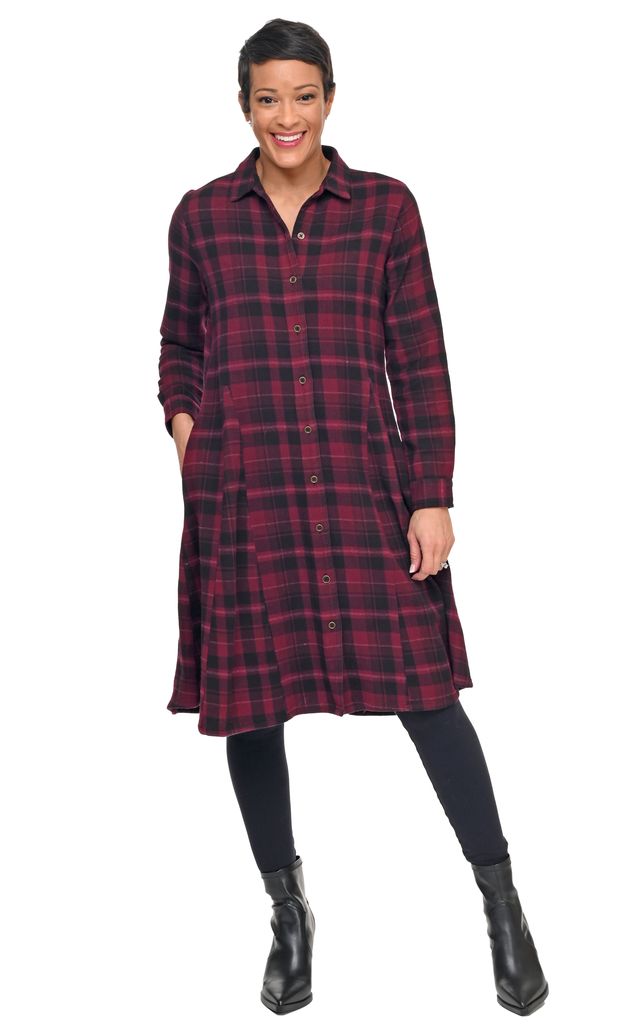 FINAL SALE CV1208 Sheridan Dress in Lucerne Flannel*