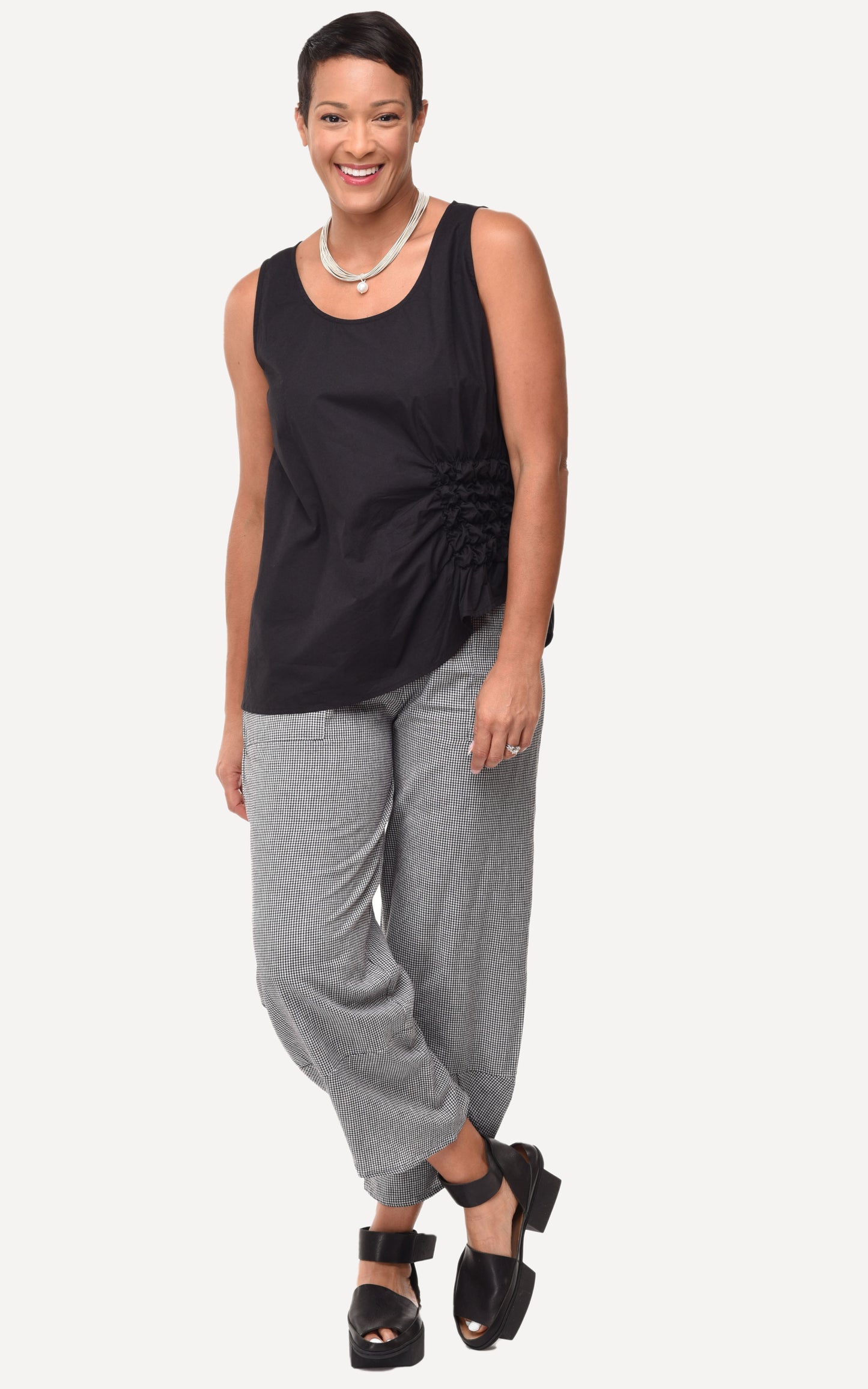 FINAL SALE CV1089 Ophelia Tank in Black*