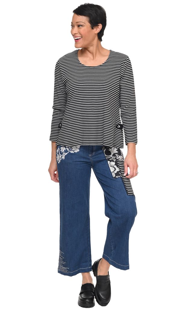 D517 Wylie Denim Pant with Harvest Floral*