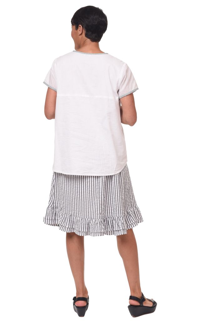CV1175 Reagan Top in White
