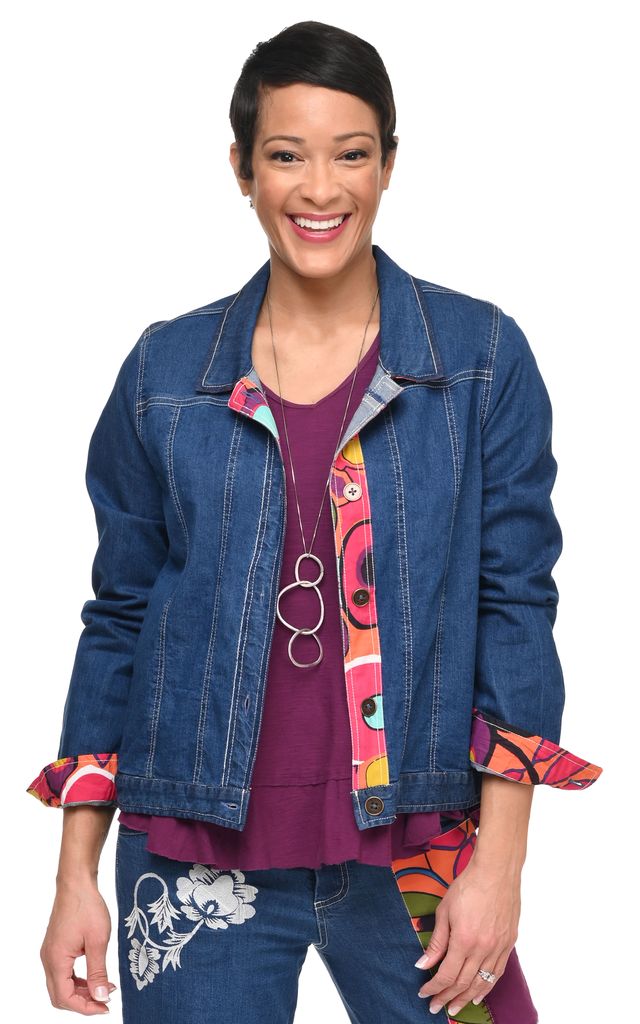 D521 Clarissa Denim Jacket with Galapagos*