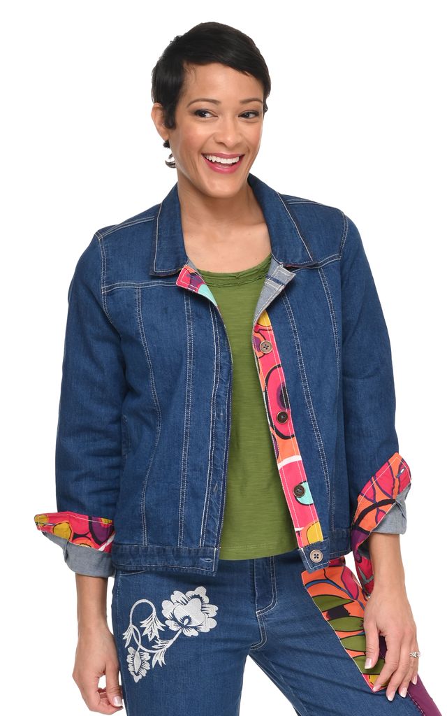 D521 Clarissa Denim Jacket with Galapagos*