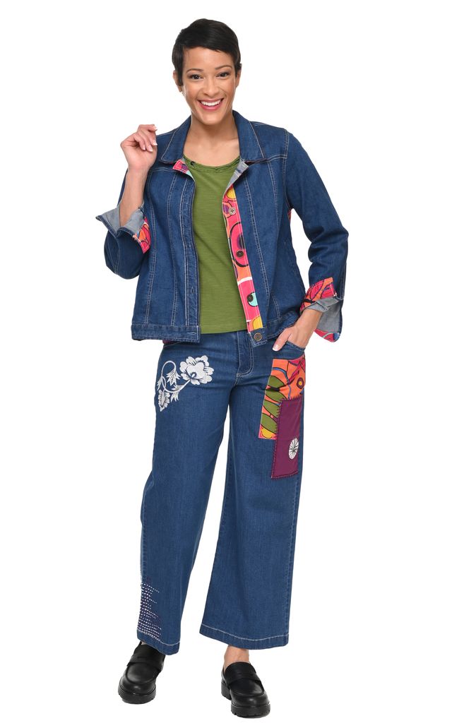 D521 Clarissa Denim Jacket with Galapagos*
