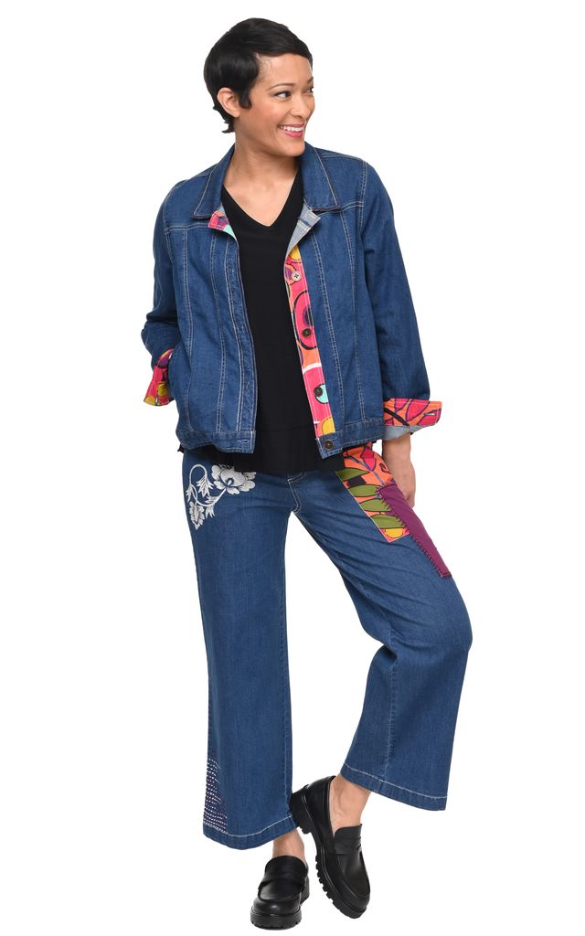 D521 Clarissa Denim Jacket with Galapagos*
