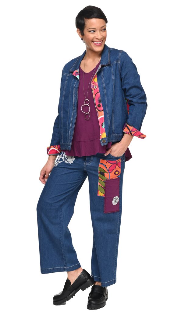 D521 Clarissa Denim Jacket with Galapagos*