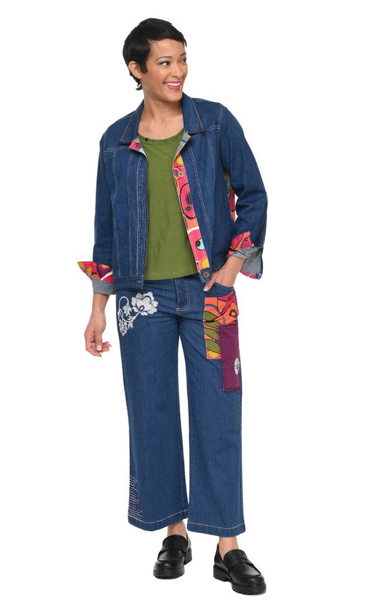 D521 Clarissa Denim Jacket with Galapagos*