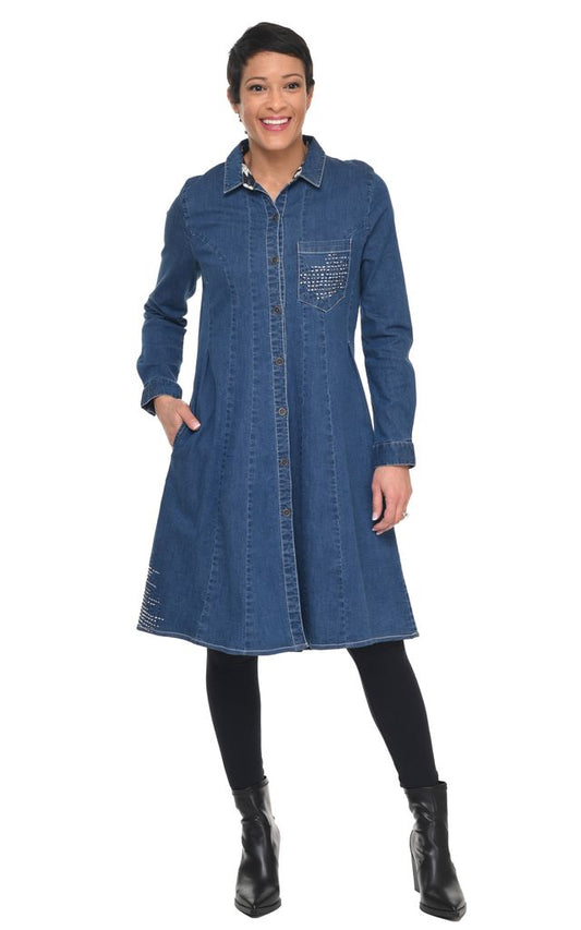 D509 Elsa Dress in Denim*