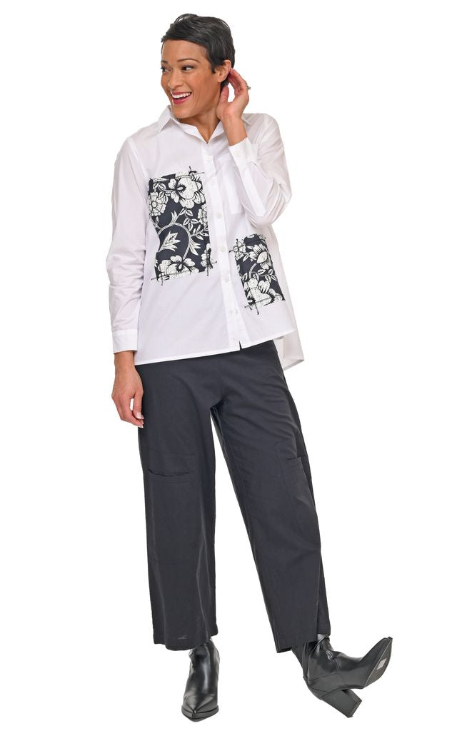 CV1212 Hadley Blouse in White & Harvest Floral*