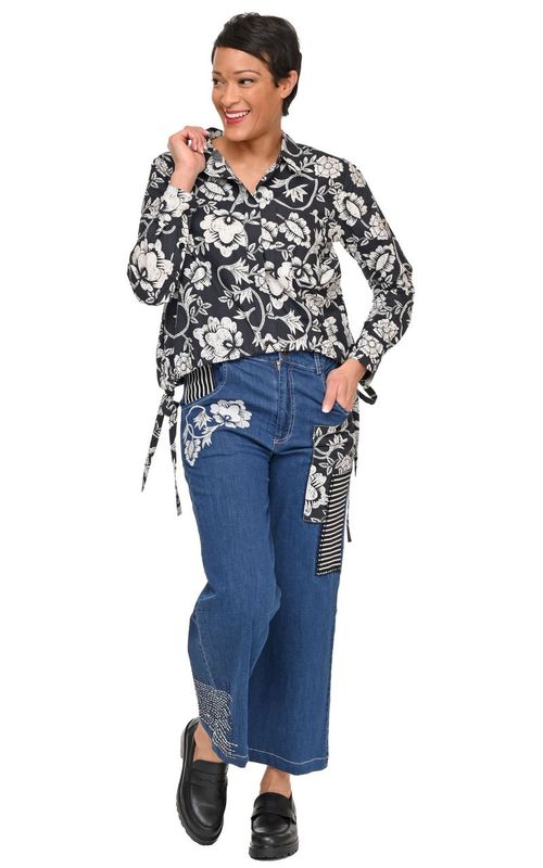 CV1227 Sardinia Blouse in Harvest Floral*