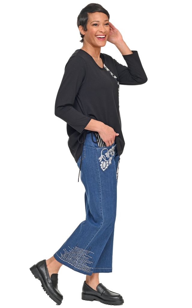 D517 Wylie Denim Pant with Harvest Floral*