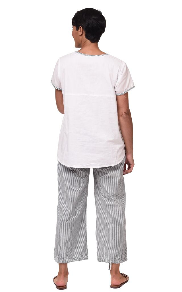 CV1175 Reagan Top in White