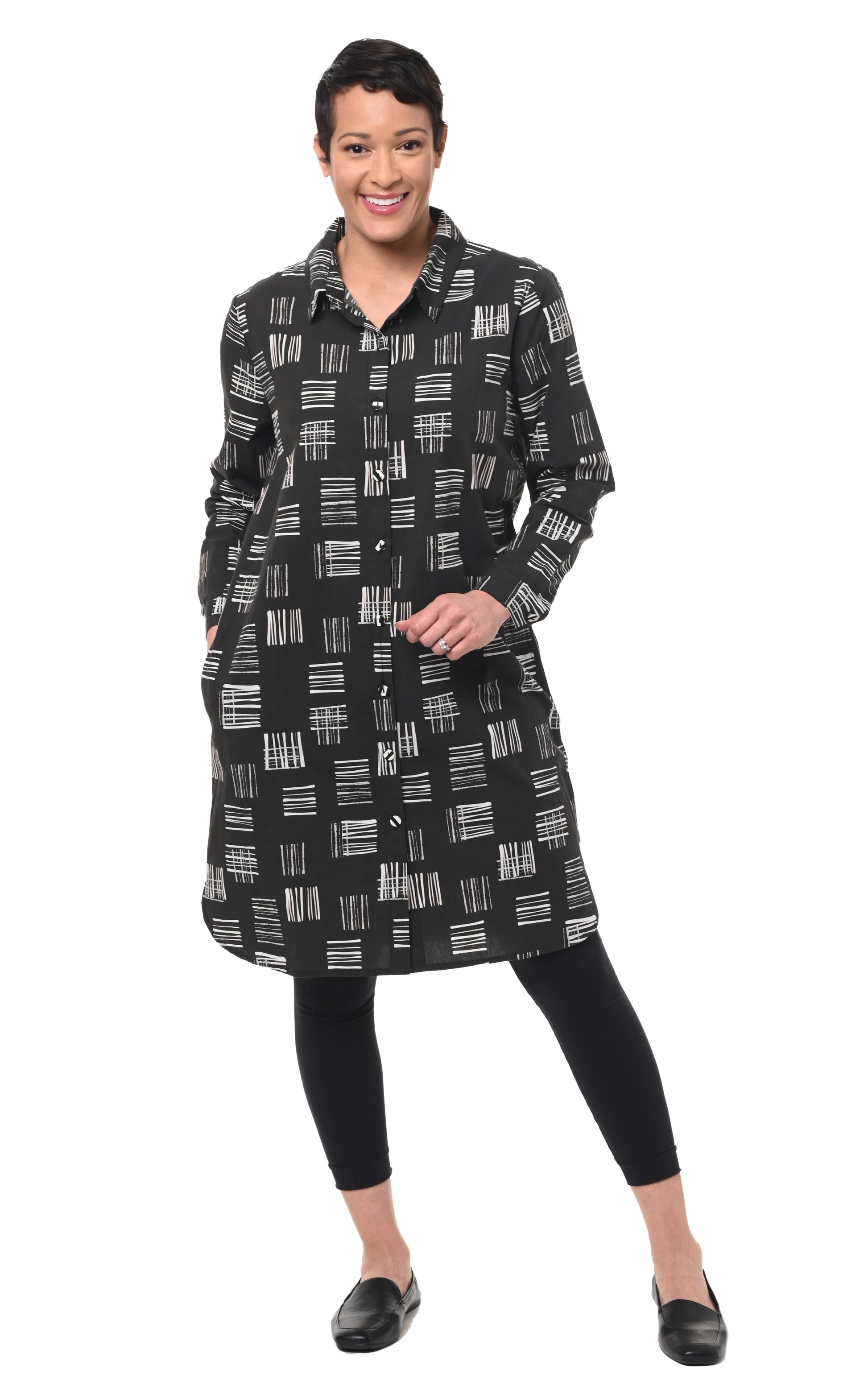 FINAL SALE CV1037 Clara Dress in Hash Tags* – TulipClothing.com