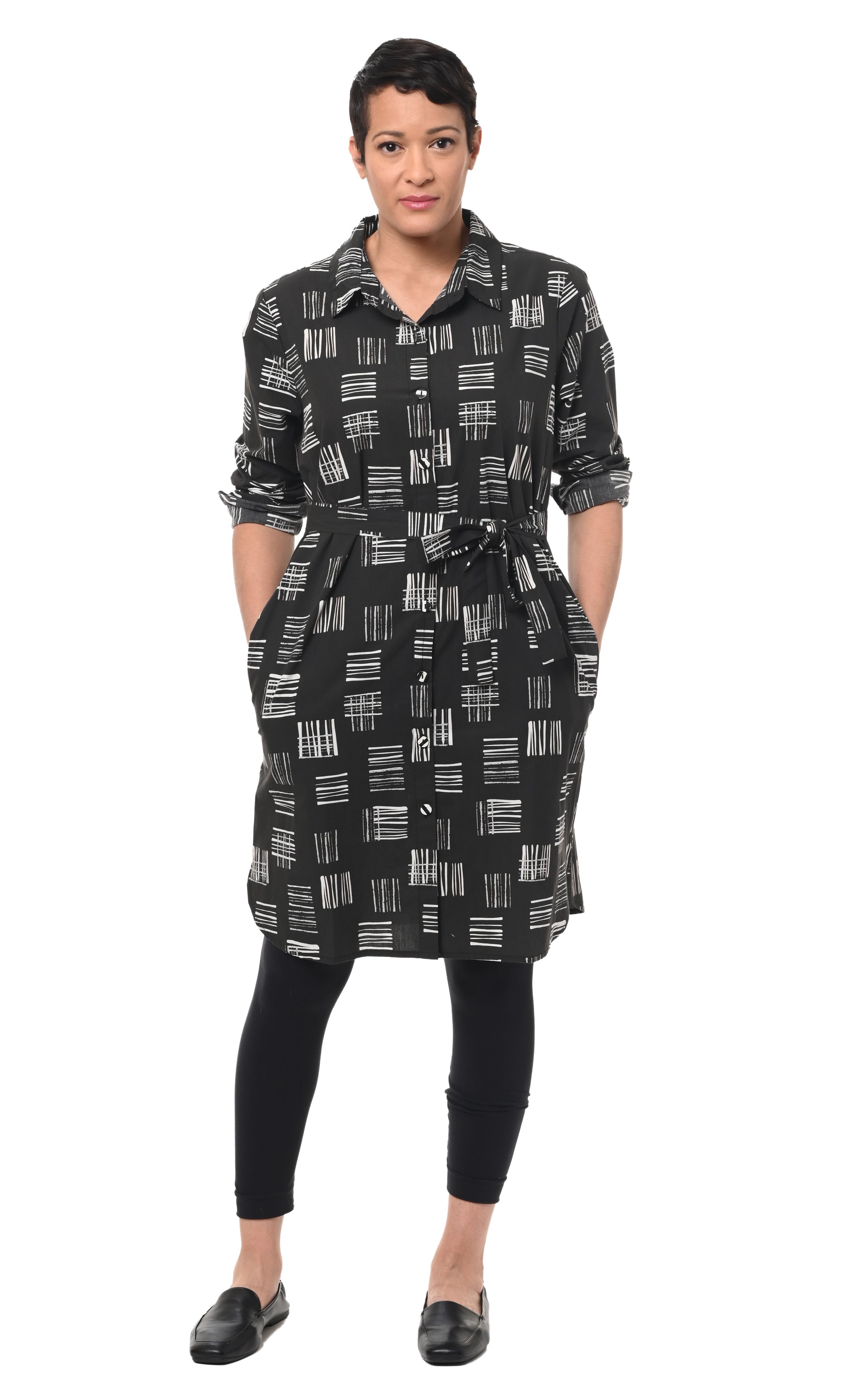FINAL SALE CV1037 Clara Dress in Hash Tags* – TulipClothing.com