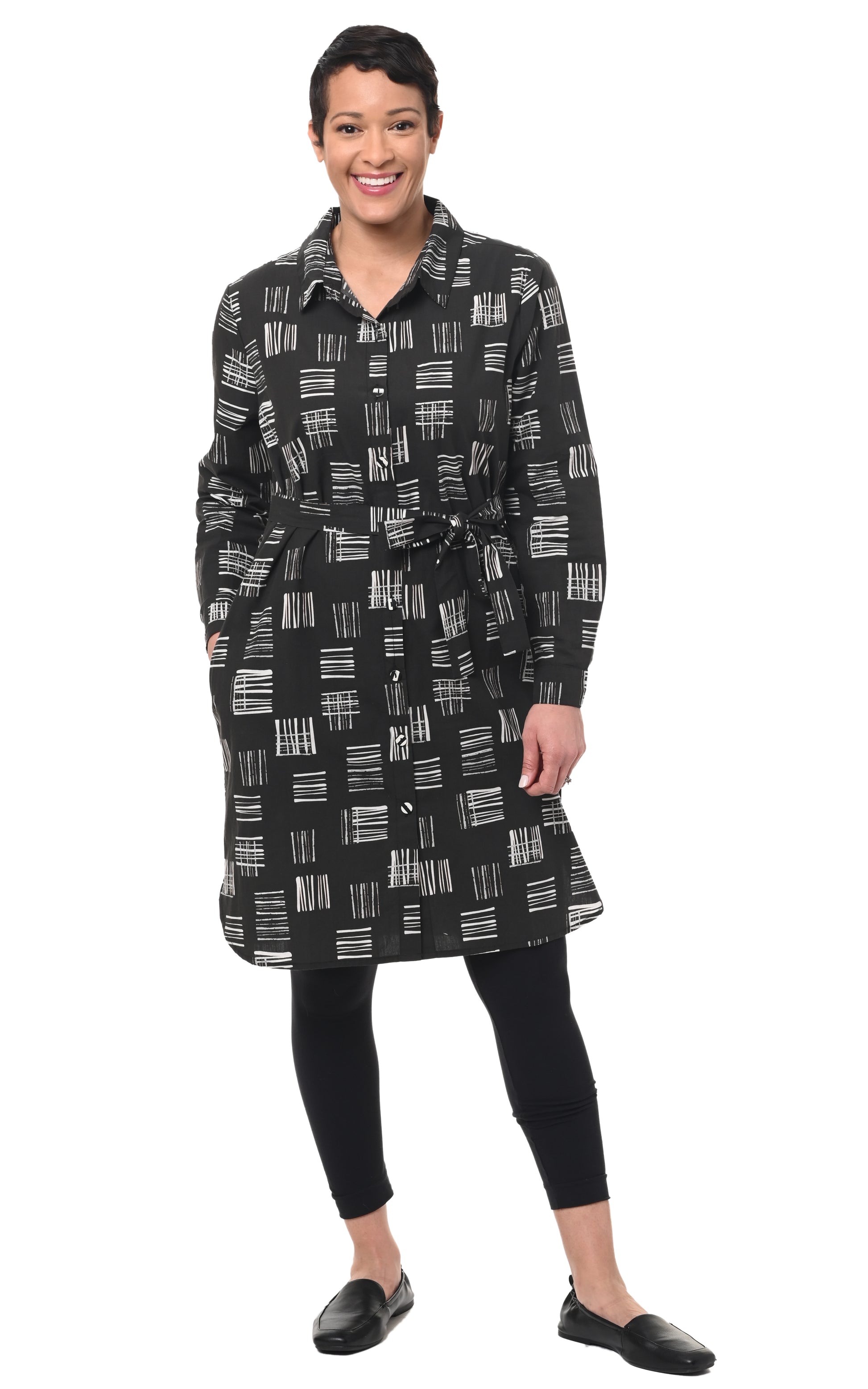 FINAL SALE CV1037 Clara Dress in Hash Tags* – TulipClothing.com