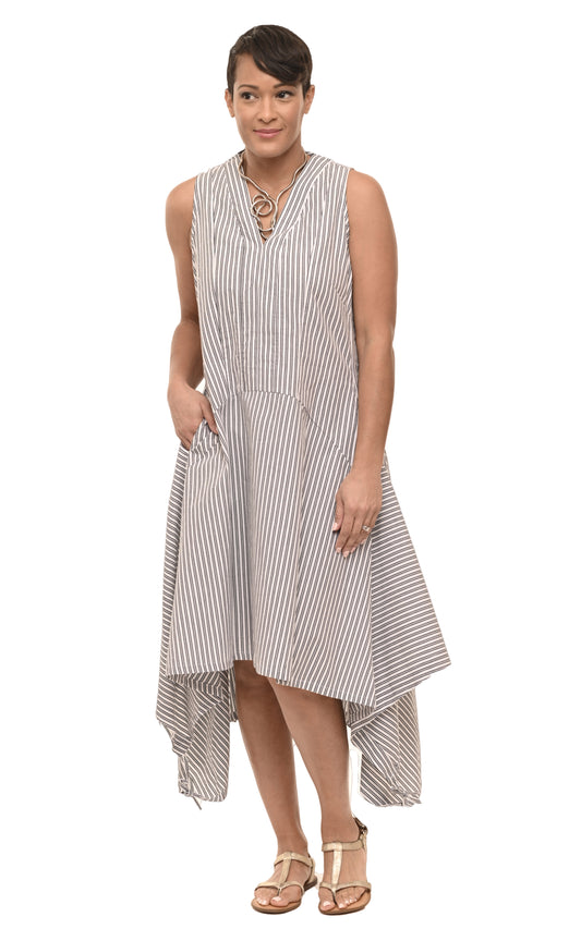 FINAL SALE CV139 Ellis Dress in Wells Stripe*