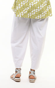 Metro Pant in Solid White Cotton