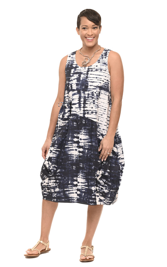 FINAL SALE CV46 Cora Dress in Ocean Tie Dye*