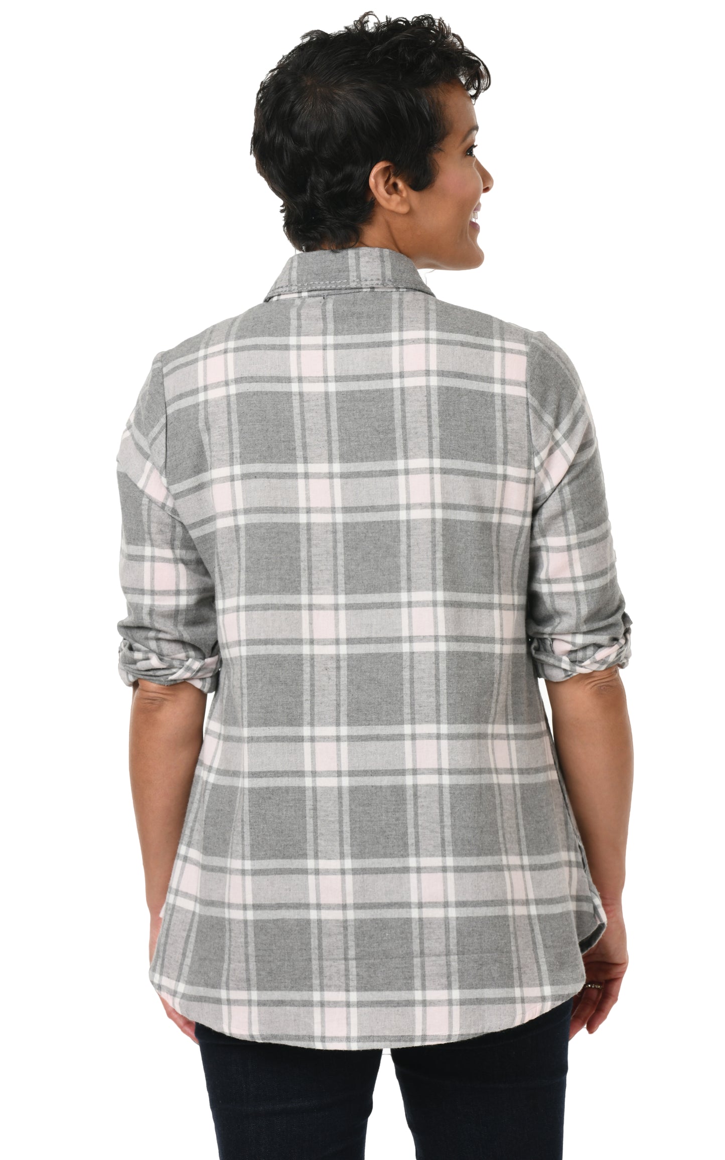 FINAL SALE CV835 Lavinia Top in West Highland Flannel
