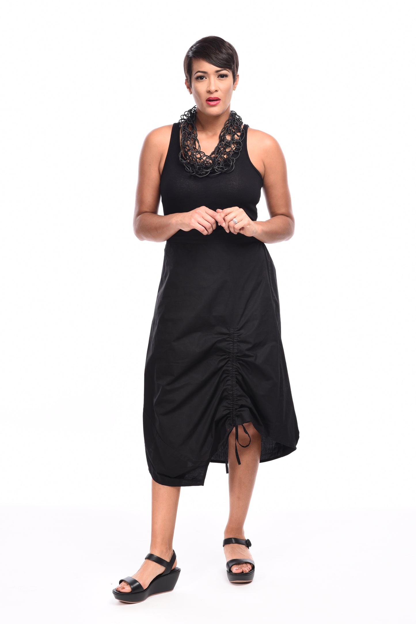 FINAL SALE SDC234 Ainsley Skirt in Black by Snapdragon & Twig*