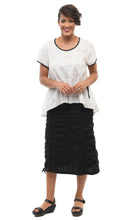 Valencia Skirt in Black Cotton