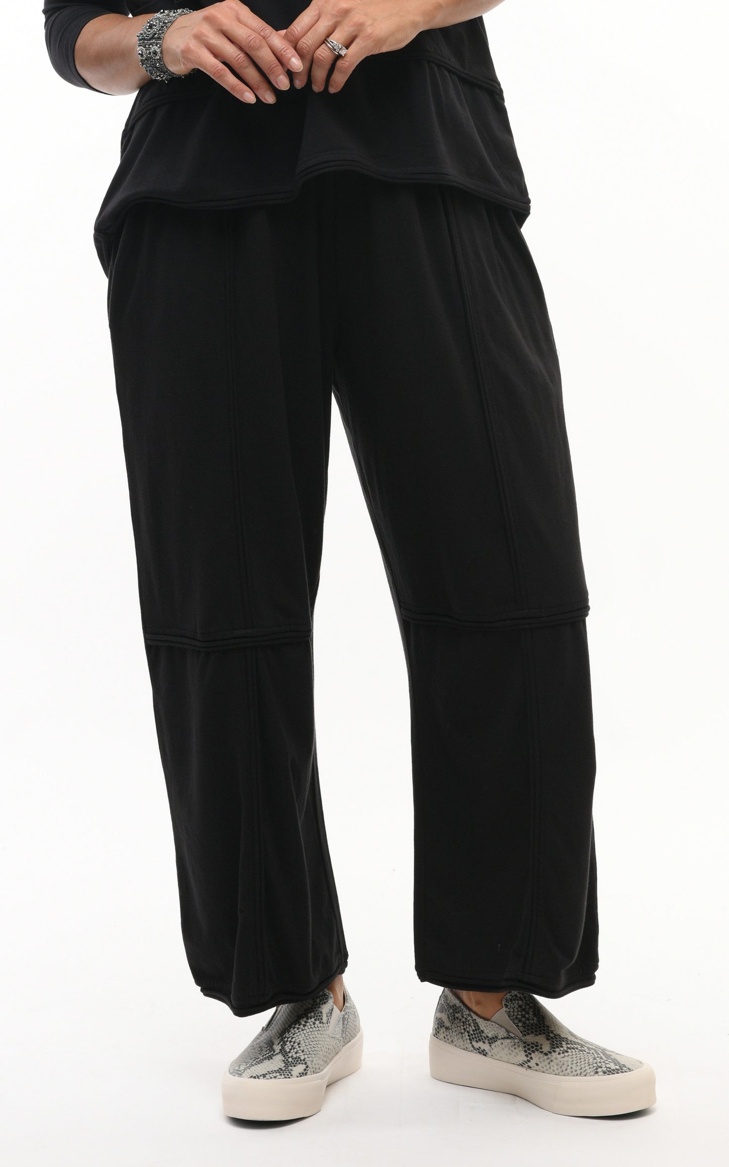 Laila Lounge Pant in Black  by Snapdragon & Twig (Modal)