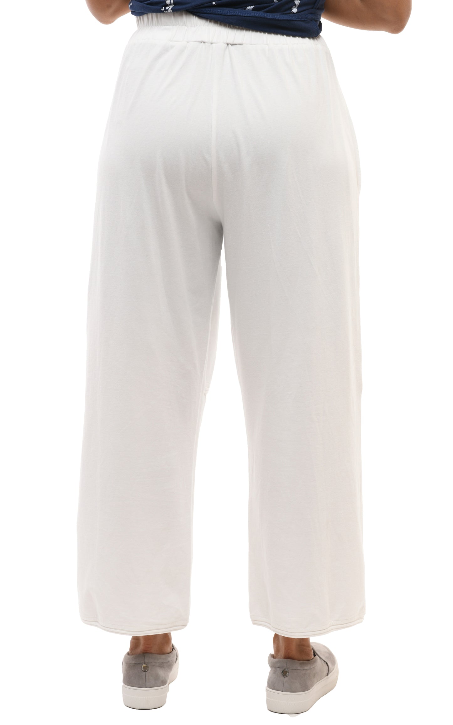 SDM328 Laila Lounge Pant in Cream Cotton by Snapdragon & Twig (Modal)