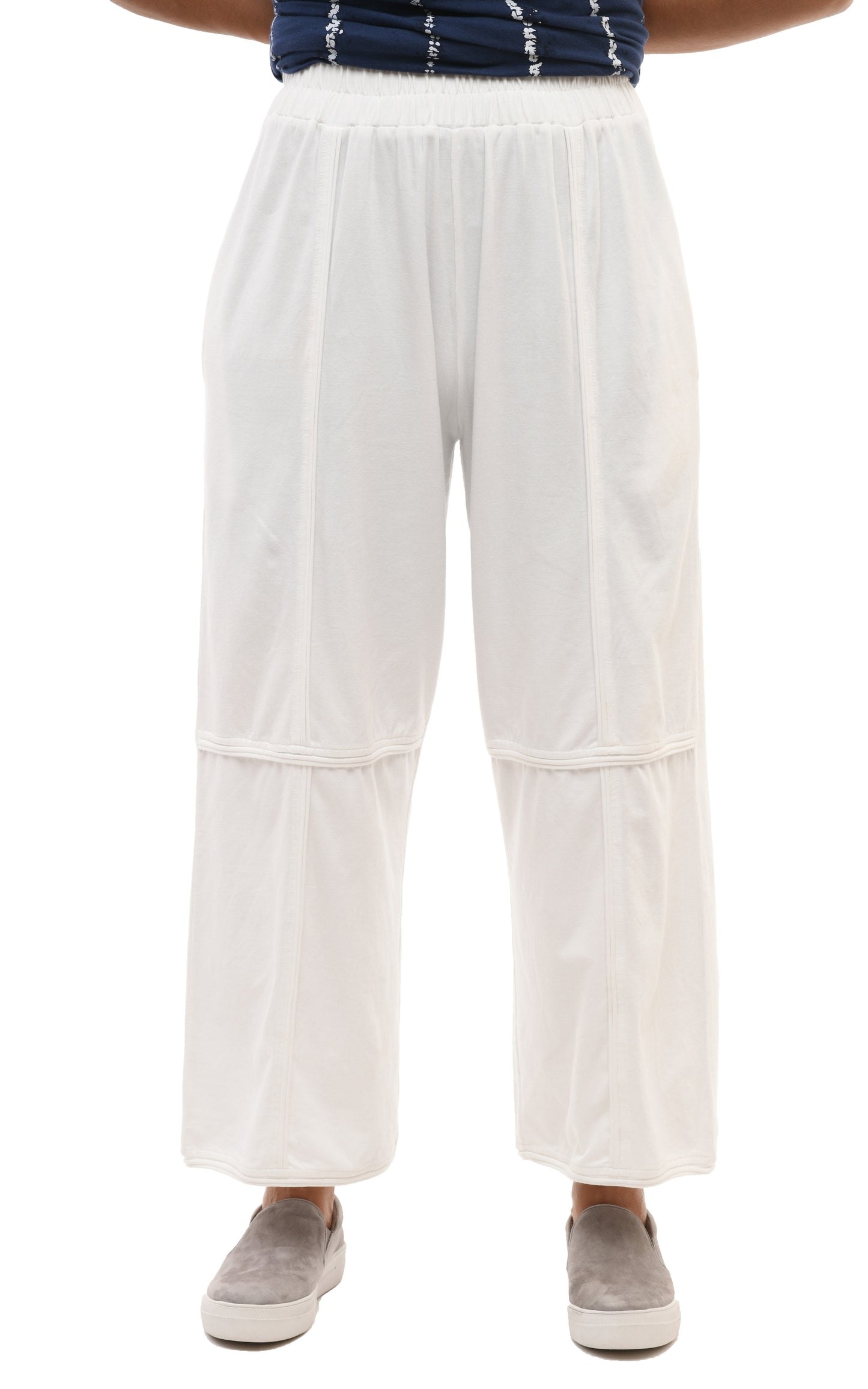 SDM328 Laila Lounge Pant in Cream Cotton by Snapdragon & Twig (Modal)