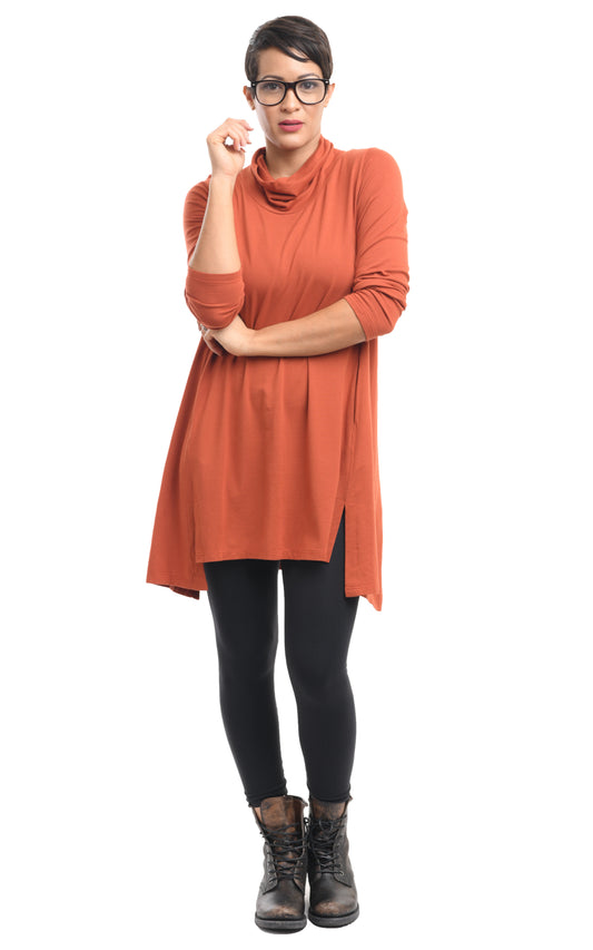 FINAL SALE SDM329 Gemma Pullover in Pumpkin by Snapdragon & Twig (Modal)*