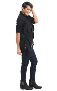 SDM616 Ryder Cardigan in Black  by Snapdragon & Twig