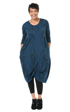 FINAL SALE SDM634 L/S Karma Dress in Legion Blue Bubbles