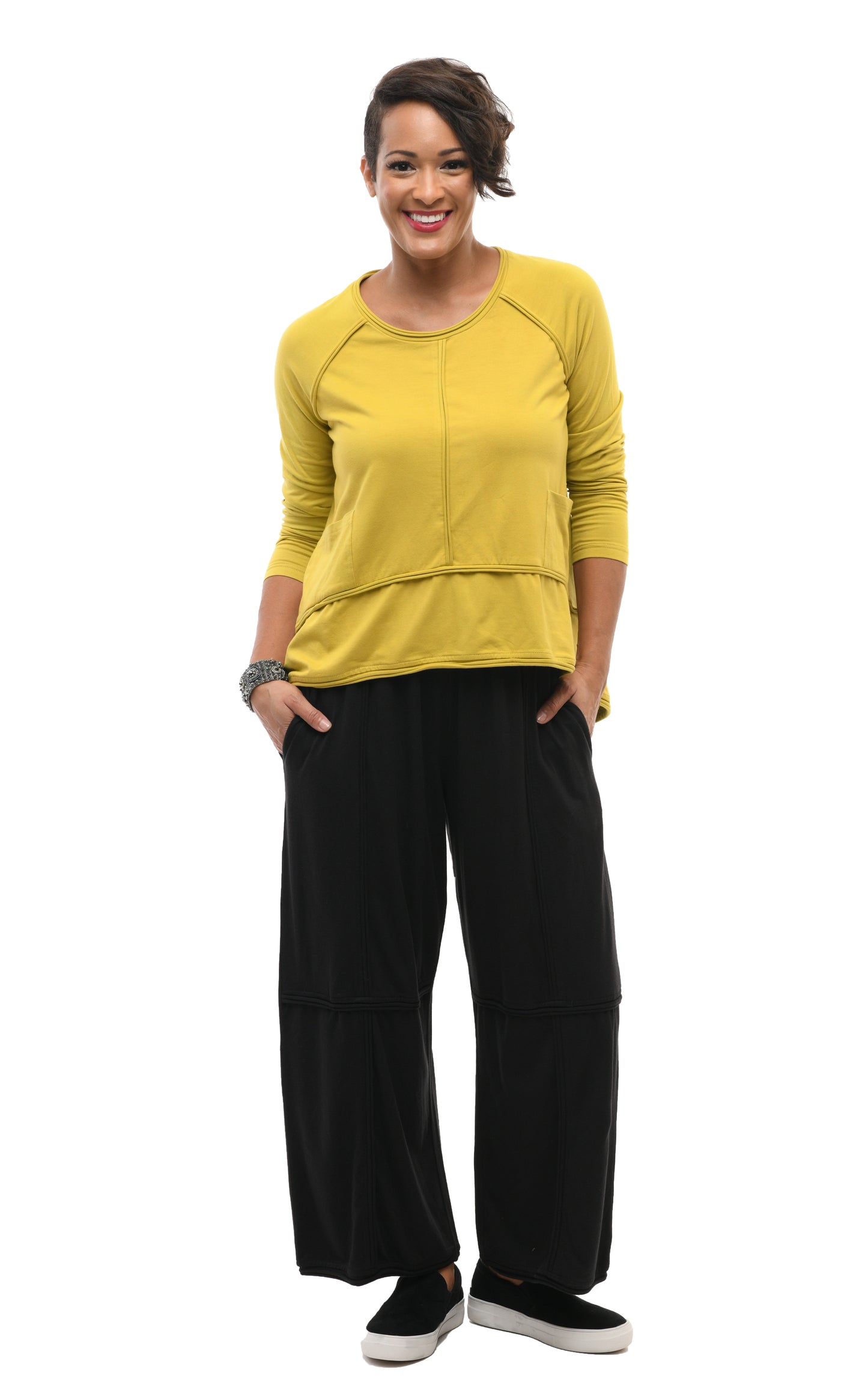 Laila Lounge Pant in Black  by Snapdragon & Twig (Modal)