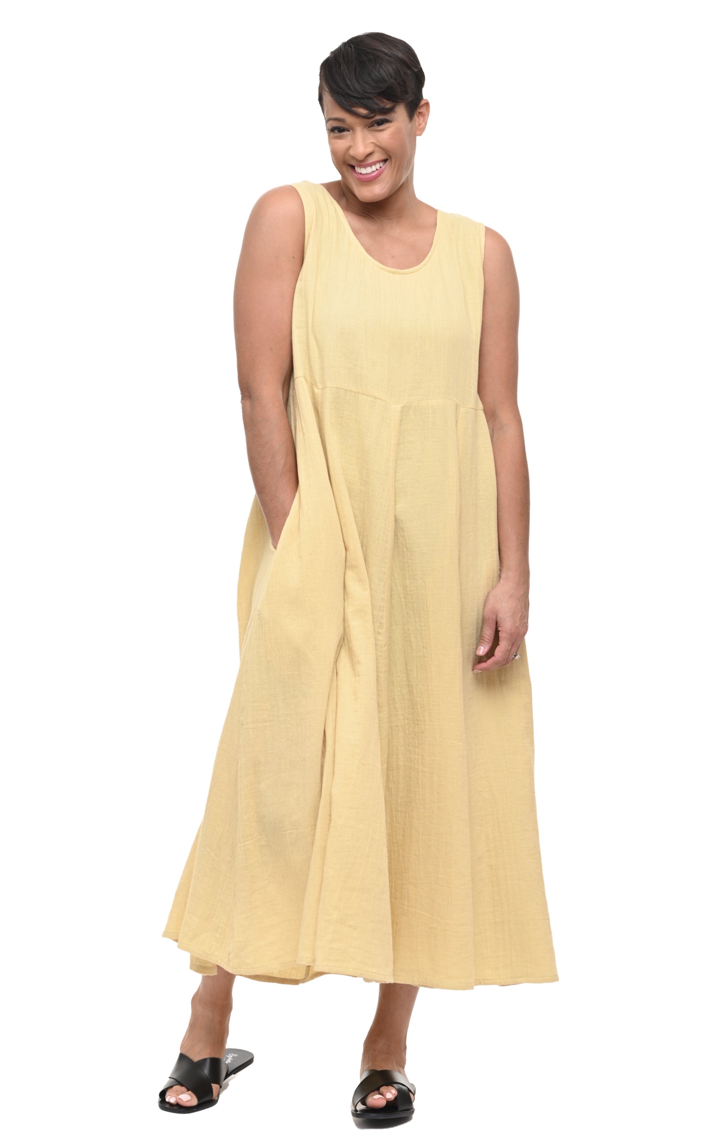 FINAL SALE VCG369 Amira Dress in Saffron*